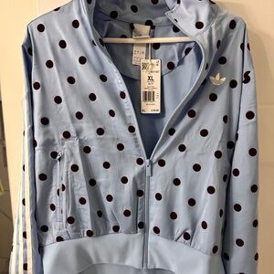 NWT Adidas Polka Dot Set L Short and XL jacket